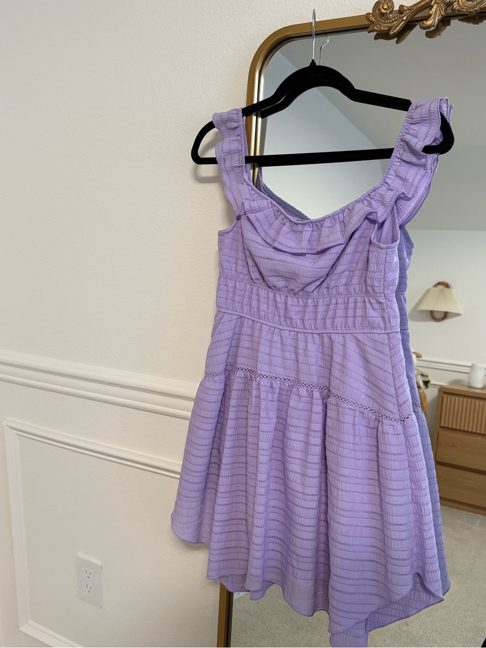 Wild Fable Lavender Ruffle-Strap Mini Sundress - Picture 3 of 3